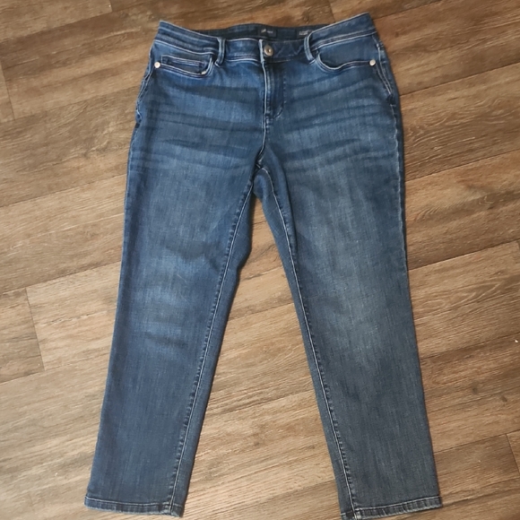 J Jill Denim Slim Ankle Jeans - Size 10 Petite - Picture 1 of 12
